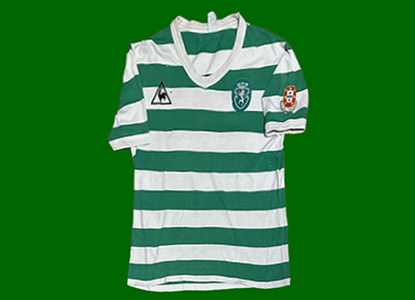 1982/83. Camisola Le Coq Sportif do Sporting do Sporting, Antnio Oliveira