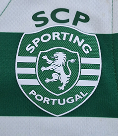 2023/24. Camisola do Basquetebol do Sporting, usada em jogo por Litos Medeiros Cardoso